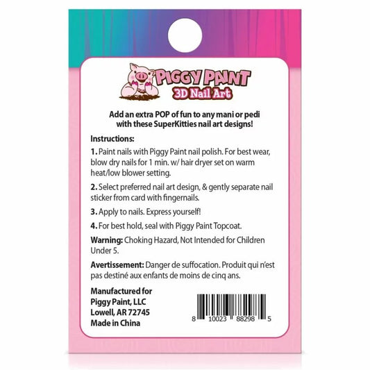 SuperKitties 3D Nail Art