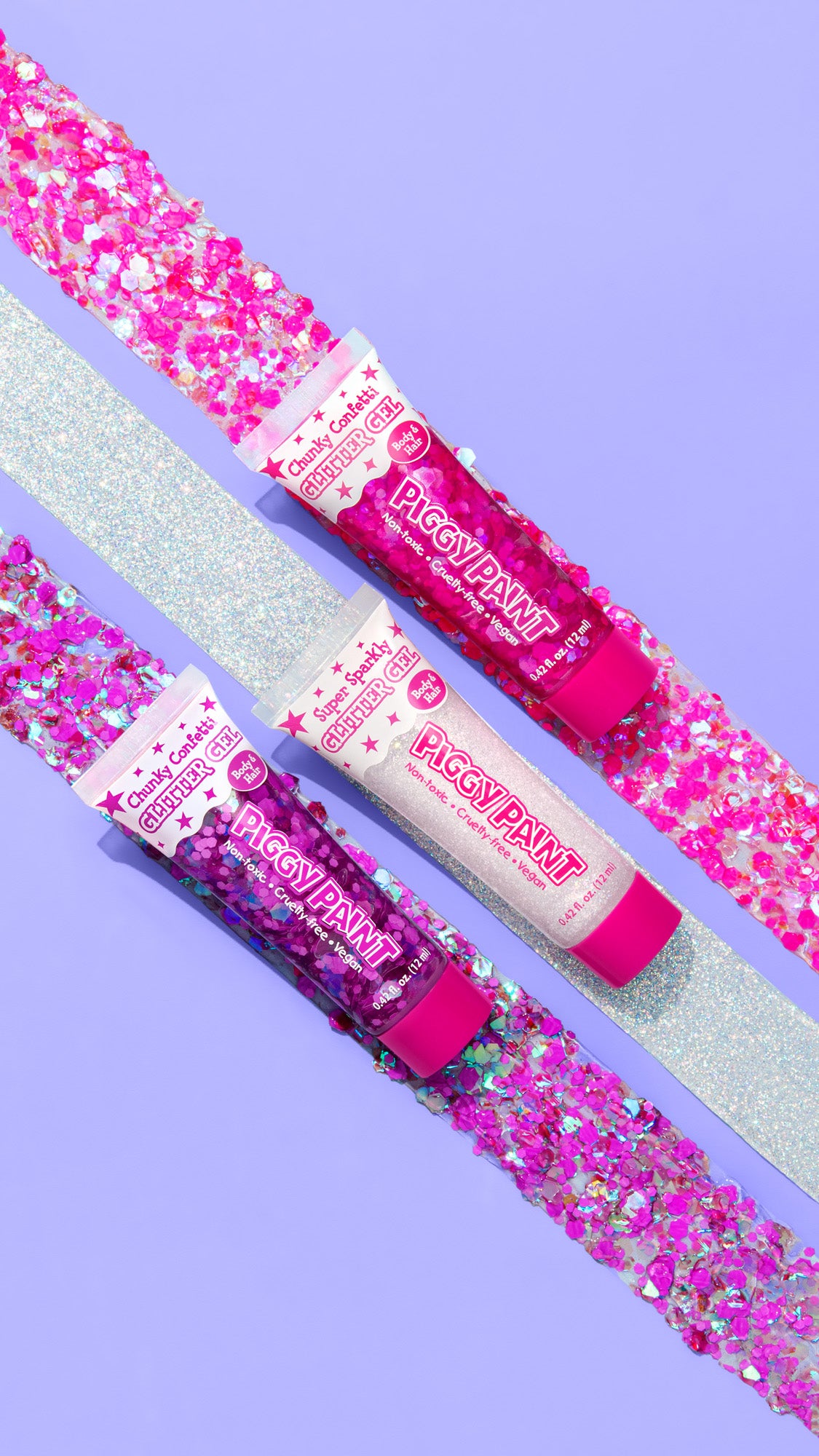 Chunky Confetti Glitter Gel - Neon Purple