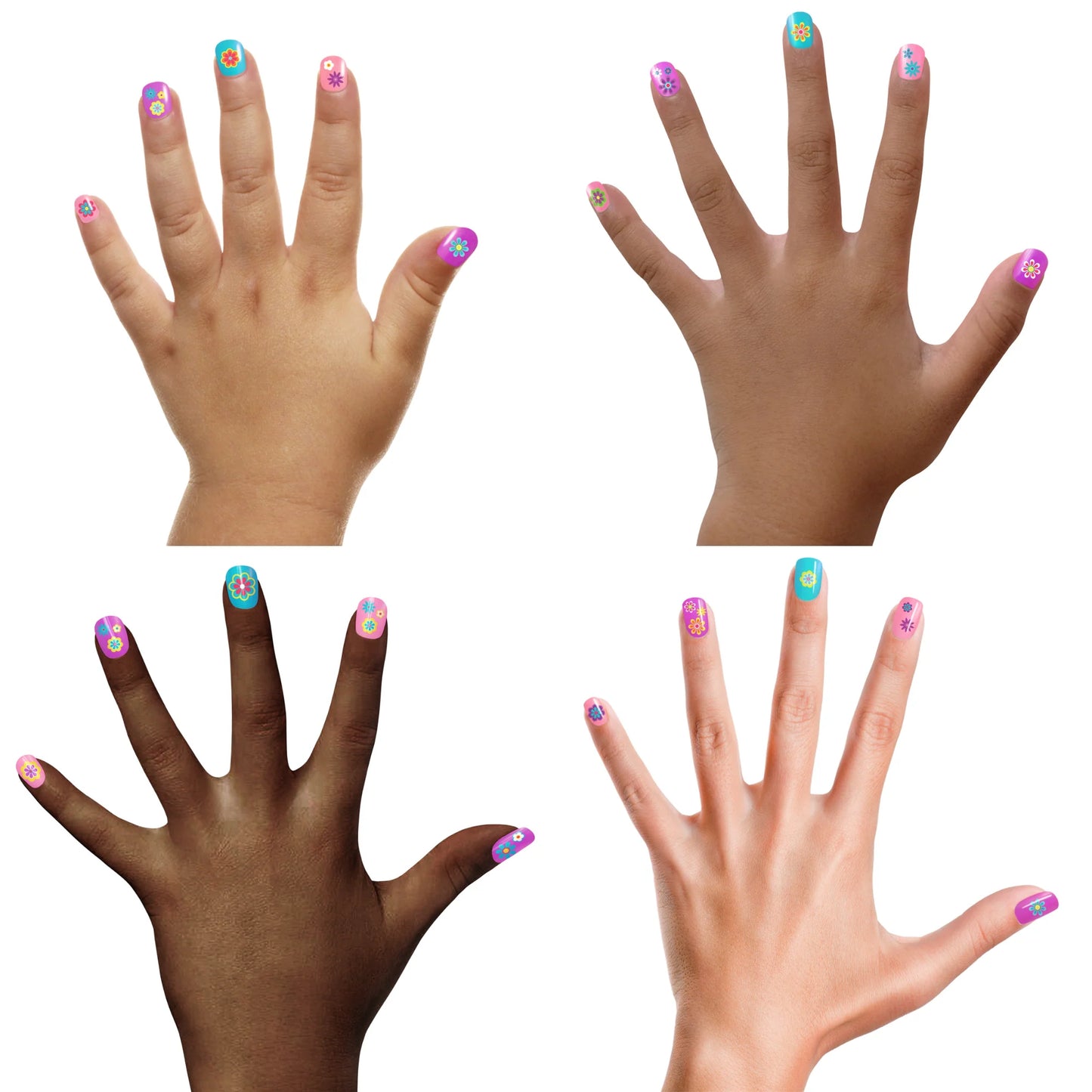 Flower Power Piggy Press-on Nails