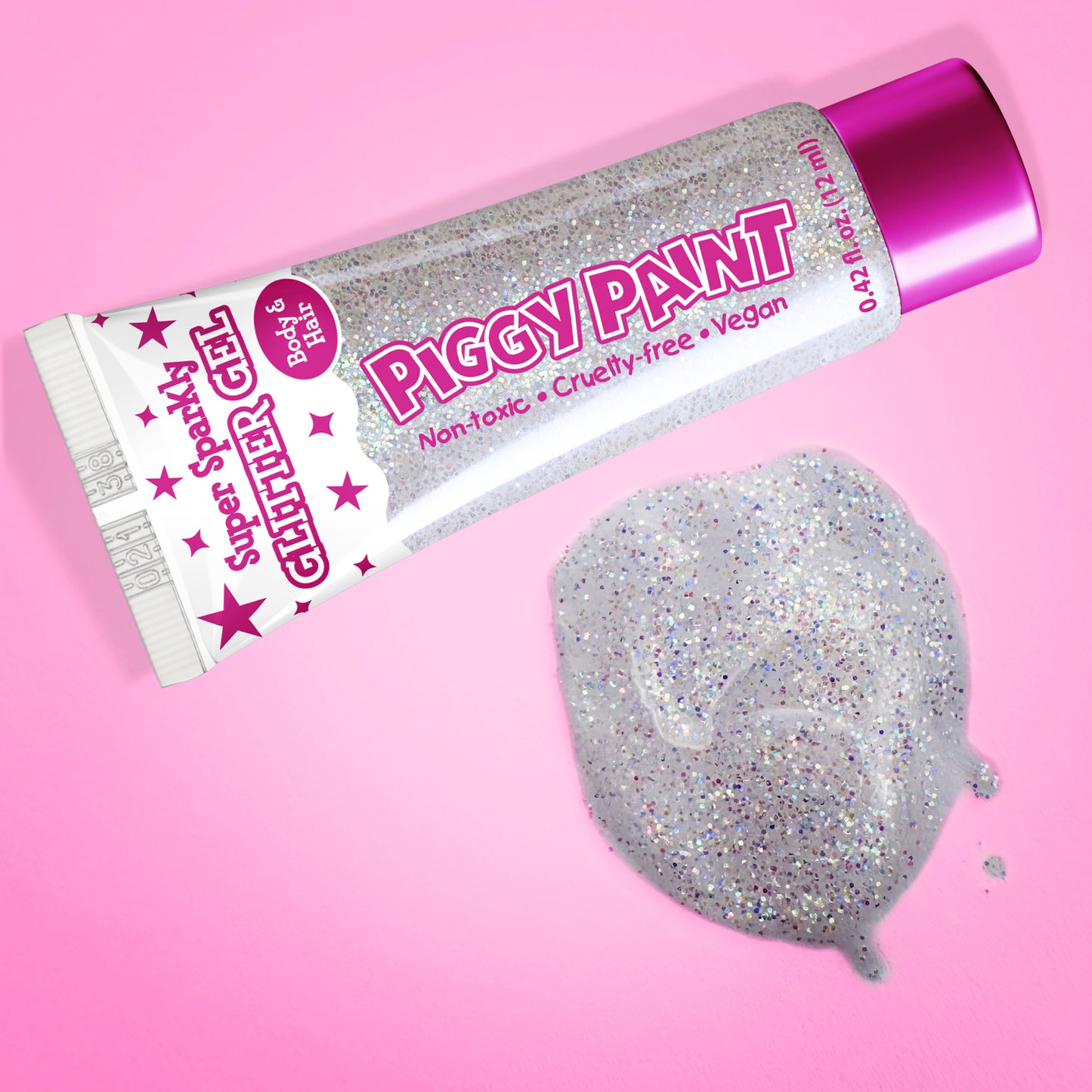 Super Sparkly Fine Glitter Gel - White