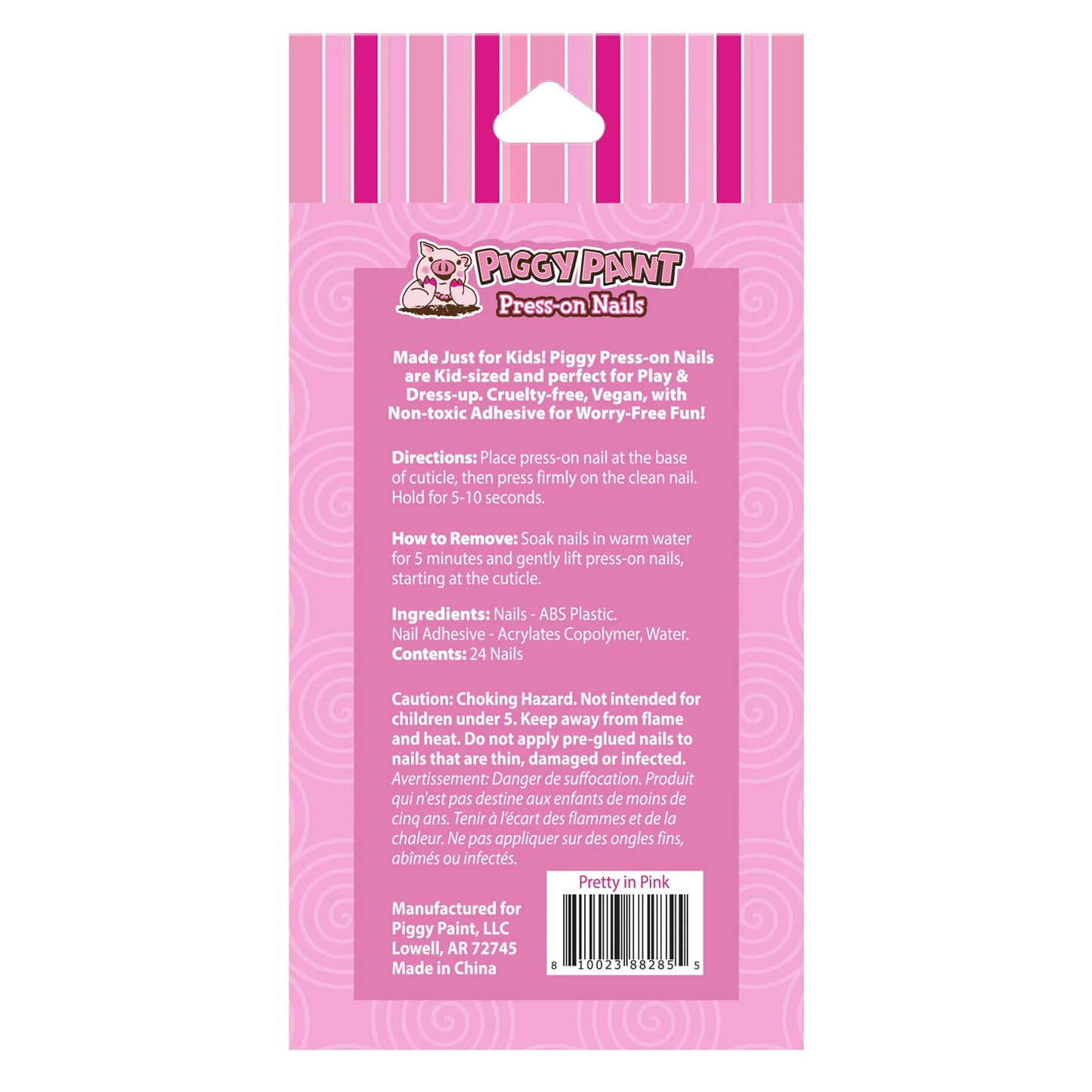 Pretty in Pink Piggy Press-on Nails