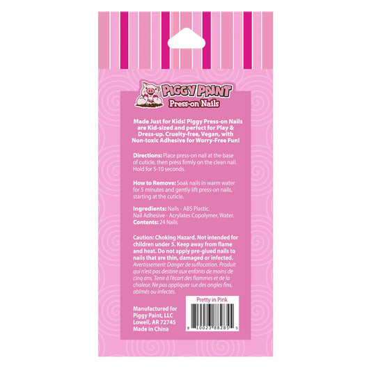 Pretty in Pink Piggy Press-on Nails