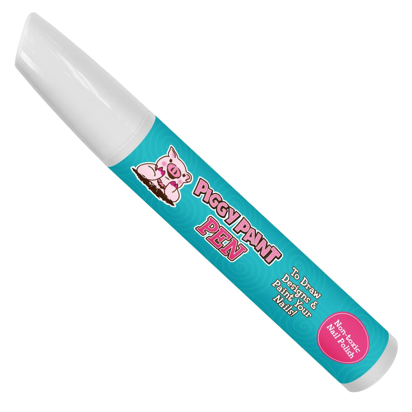 Twirly Teal Piggy Pen - Kids Non-toxic Nail Polish
